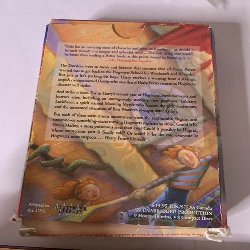 Harry Potter and the Chamber of Secrets Audiobook (1999, CD, 8-Discs)