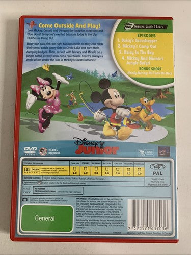 Mickey Mouse Clubhouse: Mickey's Great Outdoors (DVD, 2010) Disney Region 4