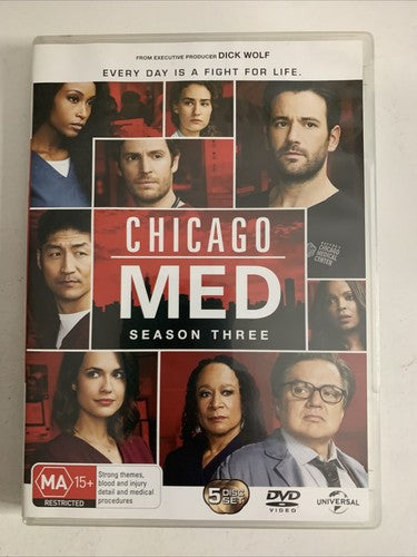 Chicago Med : Season 3 (DVD, 2017, 5-Disc) Region 4