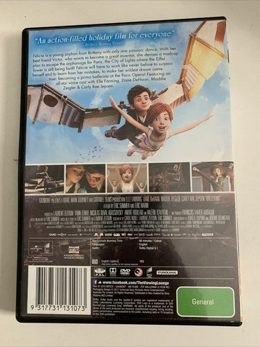 Ballerina (DVD, 2016) Elle Fanning, Dane DeHaan Animation Film Region 4