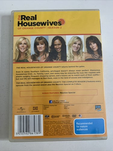 The Real Housewives of Orange County : Season 2 (DVD, 2007, 3-Disc) Region 4 &2