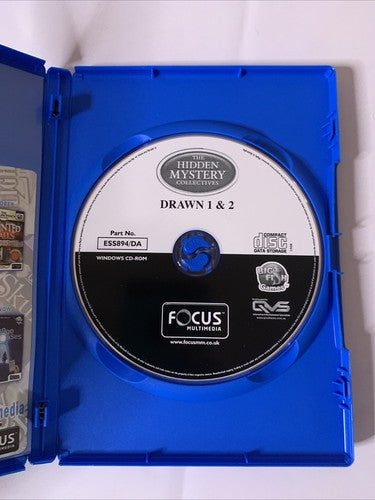 The Hidden Mystery Collectives: Drawn 1 & 2 PC Windows CD-ROM Hidden Object Game
