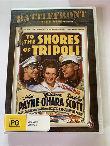 To the Shores of Tripoli (DVD, 1942) John Payne, Maureen O'hara Region 4 NEW