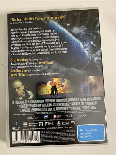 End of the World (DVD, 2013) Greg Grunberg, Neil Grayston Region 4 NEW