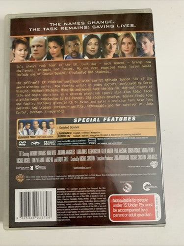 ER : The Complete Season 6 (DVD, 1999, 6-Disc) Region 4