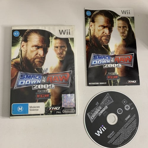 Smack Down Vs Raw 2009 Nintendo Wii PAL Game Complete