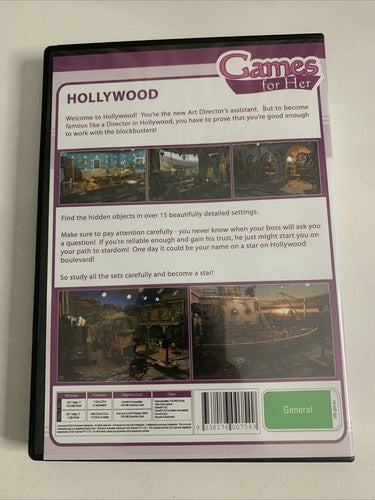 Hollywood: The Director's Cut PC Windows CD-ROM Hidden Object Game NEW