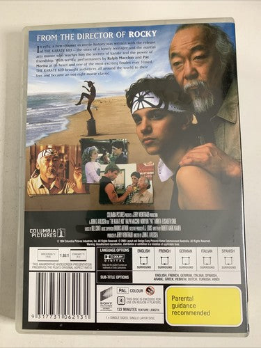 The Karate Kid (DVD, 1984) Ralph Macchio, Noriyuki Pat Morita Region 4 NEW