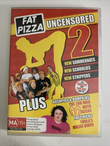 Fat Pizza Uncensored 2 (DVD, 2004, 2-Disc) Paul Fenech Region 4