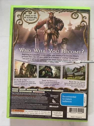 Fable 2 Microsoft XBOX 360 PAL 2008 Game Complete