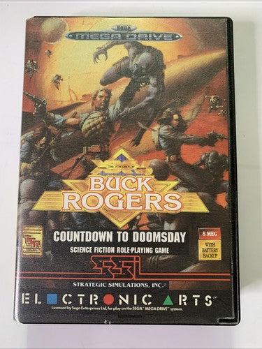 Buck Rogers: Countdown To Doomsday SEGA Mega Drive PAL 1990 Game Complete