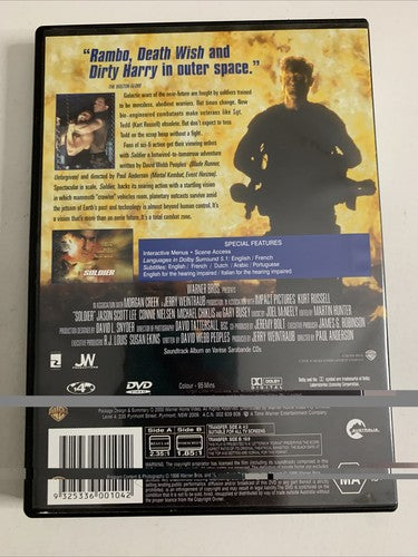 Soldier (DVD, 1998) Kurt Russell, Michael Chiklis, Gary Busey Region 4
