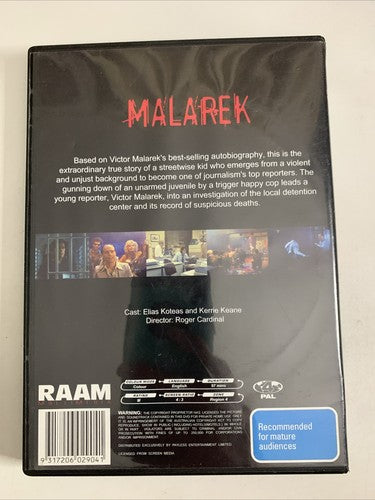 Malarek (DVD, 1988)  Elias Koteas, Michael Sarrazin Region 4