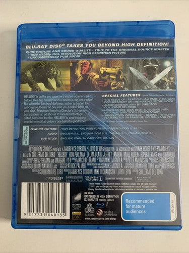 Hellboy (Director's Cut, Blu-ray, 2004) Ron Perlman, John Hurt  All Regions