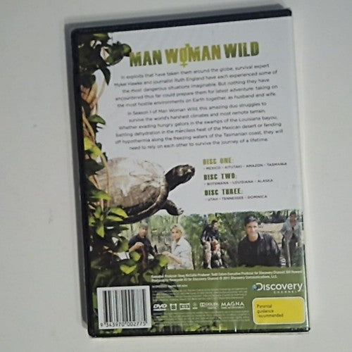 Man Woman Wild : Season 1 (DVD, 2010, 3-Disc) Region 4 *New Sealed*