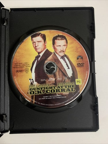 Gunfight at the O.K. Corral (DVD, 1957) Burt Lancaster, Kirk Douglas Region 4