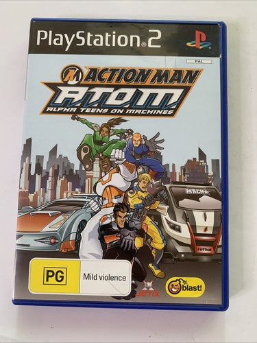 Action Man ATOM: Alpha Teens on Machines PS2 Sony PlayStation 2 PAL Complete