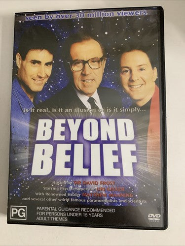Beyond Belief (DVD, 1995) David Frost, Uri Geller All Regions