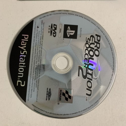 Pro Evolution Soccer 2 PS2 Sony PlayStation 2 PAL Konami Game Complete