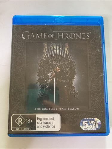 Game of Thrones : Season 1 (Blu-ray, 2011, 5-Disc) Region B