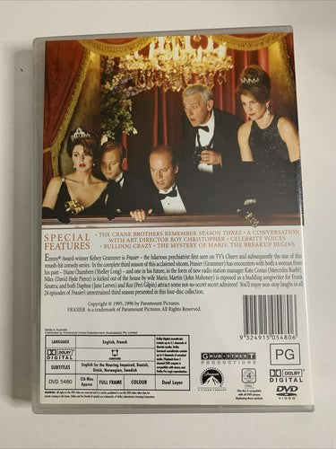 Frasier : Season 3 (DVD, 1995, 4-Disc) Comedy Region 4