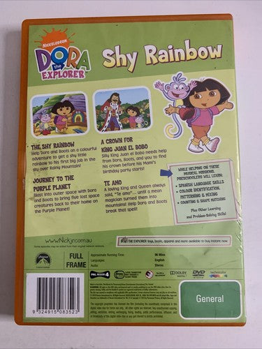 Dora the Explorer: Shy Rainbow (DVD, 2009) Animation Region 4