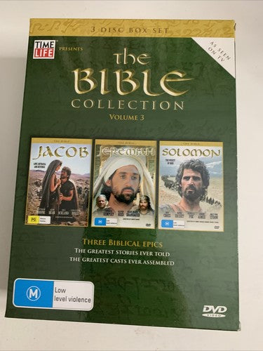 The Bible Collection : Solomon / Jacob / Jeremiah (DVD, 3-Discs) Region 4
