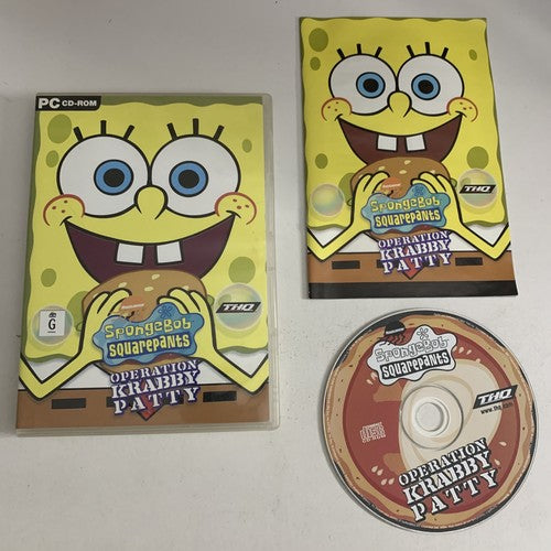 Spongebob Squarepants: Operation Krabby Patty PC Windows CD-ROM Game