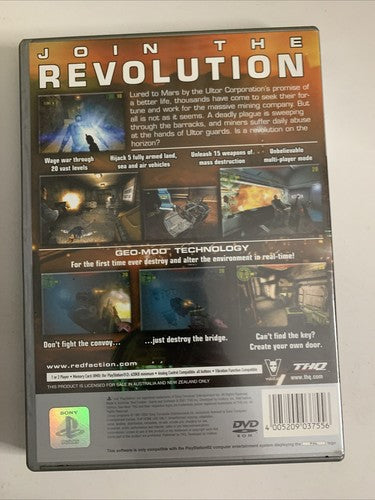 Red Faction PS2 Sony PlayStation 2 PAL Game Complete