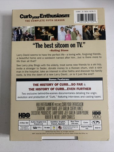 Curb Your Enthusiasm: The Complete Season 5 (DVD, 2005, 2-Disc) Region 1