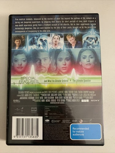 Flatliners (DVD, 2017) Diego Luna, Ellen Page, James Norton Region 4 &2