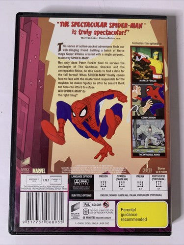 The Spectacular Spiderman : Vol 2 (DVD, 2008) Animation Region 4