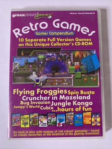Retro Games Collection 10 Full Version PC Windows CD-ROM Game