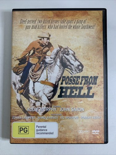 Posse from Hell (DVD, 1961) Audie Murphy, Lee Van Cleef  Region 4 NEW