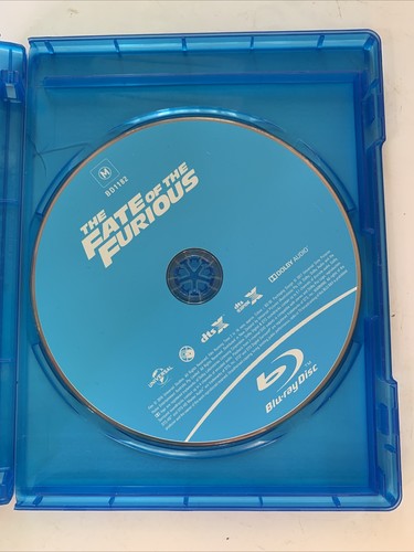 The Fate of the Furious (Blu-ray, 2017) Vin Diesel, Dwayne Johnson All Regions