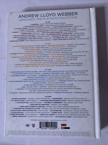 Andrew Lloyd Webber – Unmasked: The Platinum Collection (CD, 2018, 4-Disc)