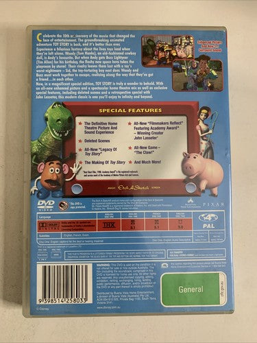 Toy Story (10th Anniversary Edition, DVD, 1995, 2-Disc) Disney Pixar Region 4