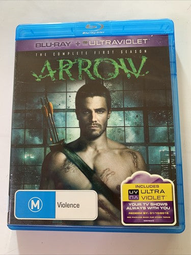 Arrow : Season 1  (Blu-ray, 2012, 4-Disc) Region B