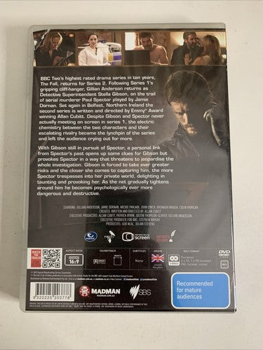 The Fall : Series 2 (DVD, 2014, 2-Disc) Jamie Dornan, Gillian Anderso All Region