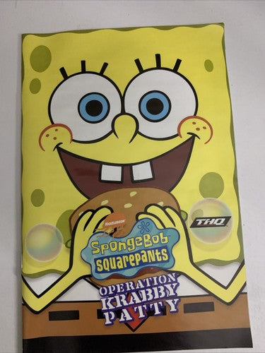 Spongebob Squarepants: Operation Krabby Patty PC Windows CD-ROM Game