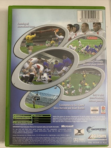WRC World Championship Rugby Microsoft XBOX Original PAL Game Complete