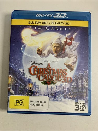 A Christmas Carol 3D (Blu-ray 3D + 2D, 2009) Jim Carrey All Regions