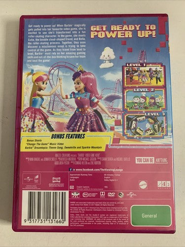 Barbie: Video Game Hero (DVD, 2017) Animated Movie Region 4