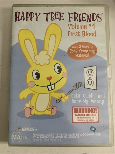 Happy Tree Friends: First Blood : Vol 1 (DVD, 2002) Comedy Animation Region 4