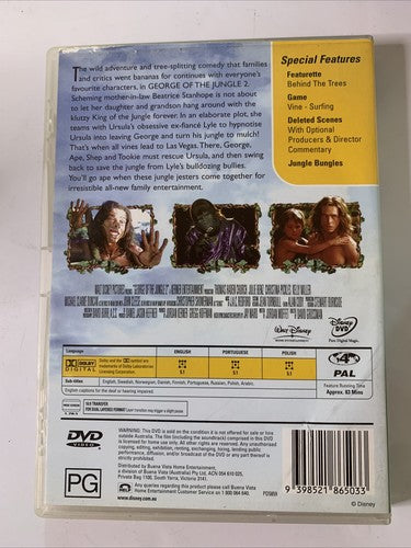George of the Jungle 2 (DVD, 2003) John Cleese, Julie Benz Region 4