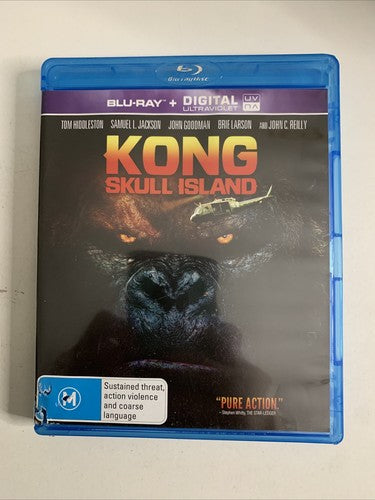 Kong Skull Island (Blu-ray, 2017) John C. Reilly, Samuel L. Jackson Region B