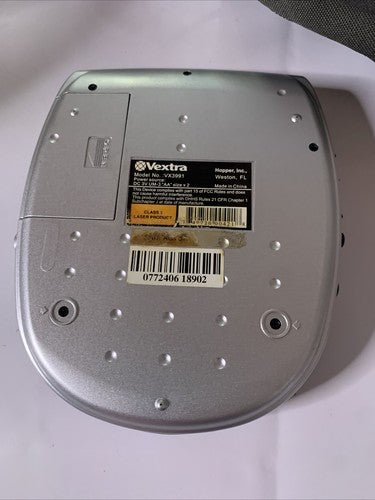 Vextra VX3991 Portable CD Player + Case Bag *Doesn't Play No Disc Error