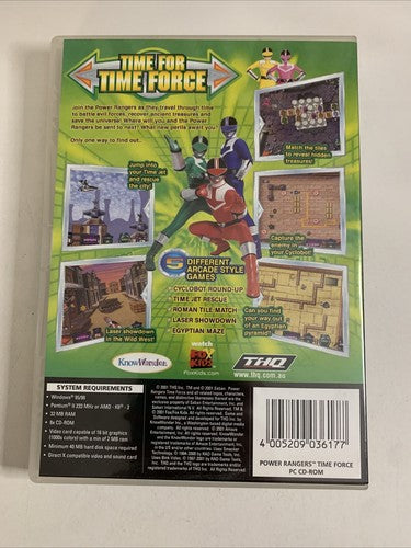 Power Rangers: Time Force PC Windows CD-ROM Game