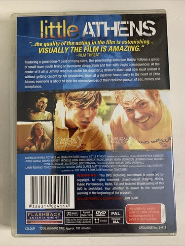 Little Athens (DVD, 2005) John Patrick Amedori, Jack Anthony All Regions