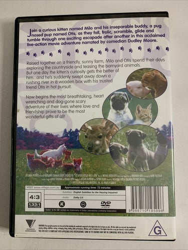 The Adventures of Milo and Otis   (DVD, 1989) Region 4
